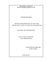 MỘT SỐ GIẢI PHÁP NHẰM NÂNG CAO CHẤT LƯỢNG ĐỘI NGŨ CBQL CỦA CÔNG TY CỔ PHẦN SƠN TỔNG HỢP HÀ NỘI