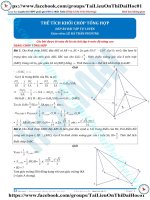 Bài tập tính thể tích khối chóp tổng hợp có đáp án thầy lê bá trần phương 