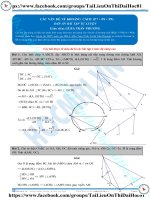 Bài tập khoảng cách có đáp ná phần 7 8 9 thầy lê bá trần phương 