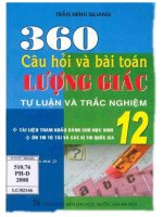 360 câu hỏi trắc nghiệm lượng giác ĐHQG