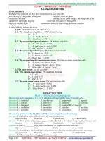 tài liệu tự chọn bám sát tiếng anh THPT