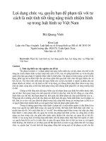 Lợi dụng chức vụ, quyền hạn để phạm tội với tư cách là một tình tiết tăng nặng trách nhiệm hình sự trong luật hình sự việt nam 