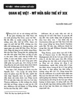 QUAN HỆ VIỆT  MỸ NỬA ĐẦU THẾ KỶ XIX