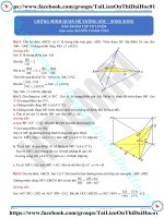 Bài tập chứng minh quan hệ vuông góc song song cos đáp án thầy nguyễn anh tùng 