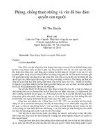 Phòng, chống tham những và vấn đề bảo đảm quyền con người 