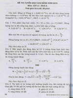 Hướng dẫn giải chi tiết đề thi tuyển sinh đại học, cao đẳng môn vật lí phần 2 