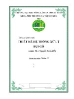 THIẾT KẾ HỆ THỐNG XỬ LÝ BỤI GỖ