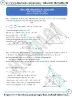 Bài tập mặt cầu có đáp án thầy nguyễn thanh tùng 