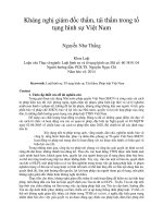 Kháng nghị giám đốc thẩm, tái thẩm trong tố tụng hình sự việt nam 