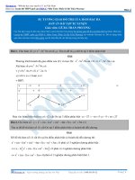 Bài tập sự tương giao của hàm bậc ba có đáp án thầy lê bá trần phương 