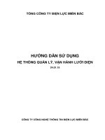 HƯỚNG DẪN SỬ DỤNG HỆ THỐNG QUẢN LÝ, VẬN HÀNH LƯỚI ĐIỆN