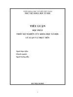 Tiểu luận học phần thiết kế nghiên cứu khoa học xã hội   lý luận và thực tiễn   lỗi phát âm của sinh viên việt nam