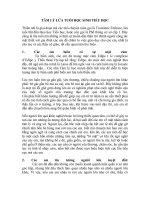 TÂM LÝ LỨA TUỔI HỌC SINH TIỂU HỌC + tc