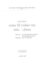Bai giang kinh te chinh tri mac lenin 2005