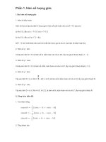 Kiến thức cơ bản toán 11