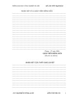 Tính toán thiết kế quy trình công nghệ gia công chi tiết càng