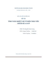 TÍNH TOÁN NHIỆT ĐỘ TỦ ĐIỆN THEO TIÊU CHUẨN IEC 61439