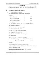 CHƯƠNG 2 CẤP HẠNG VÀ CHỈ TIÊU KỸ THUẬT CỦA TUYẾN