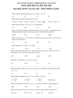 500 câu hỏi THI TRẮC NGHIỆM đh QUỐC GIA hà nội 