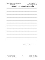 Thiết kế quy trình công nghệ gia công chi tiết trục