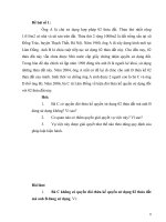 bài tập học kỳ đất đai tình huống