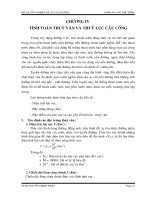 CHƯƠNG 4 TÍNH TOÁN THỦY LỰC - THỦY VĂN CẦU CỐNG