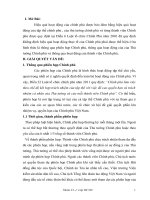 Một số giải pháp về hoàn thiện các hình thức hoạt động của chính phủ Việt Nam theo pháp luật hiện hành