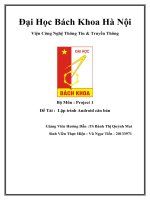 Xây dựng ứng dụng Ai là triệu phú đơn giản trên android