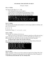 Đề thi học sinh giỏi môn tin học THCS có đáp án đầy đủ