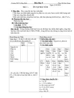 GIAO AN HOA HOC 9 ĐẦY ĐỦ