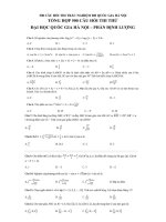 500 câu hỏi trắc nghiệm môn toán dùng cho kỳ thi THPTQG (Đề thi mẫu ĐHQG Hà Nội)