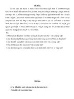 Học kỳ tố tụng dân sự đề tình huống