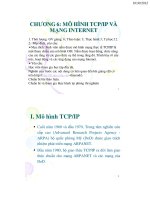 MÔ HÌNH TCP/IP VÀ MẠNG INTERNET