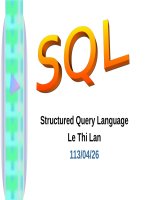 SQL Structured Query Language, 2016