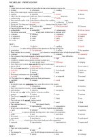 Bài tập lớp 11 HKI (từ vựng, phát âm)