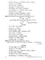 Sơ đồ và chuỗi phản ứng hóa học vô cơ phần 2 