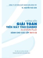Hướng dẫn Giải toán Trên máy tính Casio Fx570VN Plus