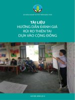HƯỚNG DẪN ĐÁNH GIÁ RỦI RO THIÊN TAI DỰA VÀO CỘNG ĐỒNG