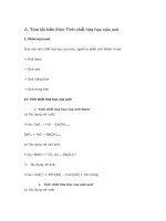 Tính chất hóa học của oxit  Khái quát về sự phân loại oxit (Hóa học lớp 9)