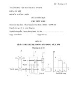 Đồ Án Thiết Kế Hệ Thống Dẫn Động Xích Tải (Kèm File Autocad Full)