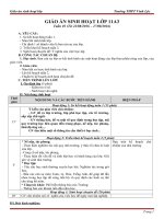 GIÁO án SINH HOẠT lớp 11a3