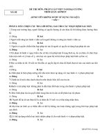 De thi mon phap luat viet nam dai cuong (dap an)