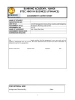 Management Accounting - Assigment 2