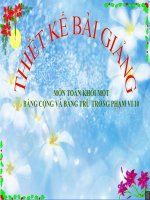 Bài giảng Toán 1 chương 2 bài 17: Bảng cộng và bảng trừ trong phạm vi 10