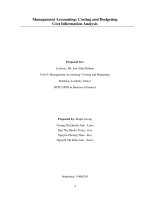 Management Accounting Assignment 2