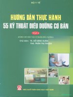 Hướng dẫn thực hành 55 kỹ thuật điều dưỡng tập 2   BYT