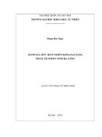 Đánh giá mức độ ô nhiễm kim loại nặng trầm tích biển vịnh hạ long 