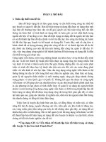 “Ứng dụng GIS và Viễn thám để thành lập bản đồ hiện trạng sử dụng đất  huyện Triệu Sơn tỉnh Thanh Hoá”