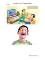 BỘ TRANH SGK TIẾNG ANH 6 THÍ ĐIÊM (UNIT 7)