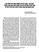 QUÁ TRÌNH XÂY DỰNG ĐƯỜNG SẮT HẢI PHÒNG - CÔN MINH TRONG CUỘC KHAI THÁC THUỘC ĐỊA LẦN THỨ NHẤT Ở VIỆT NAM VÀ VIỆC TUYỂN MỘ  QUẢN LÝ NHÂN CÔNG CỦA NGƯỜI PHÁP